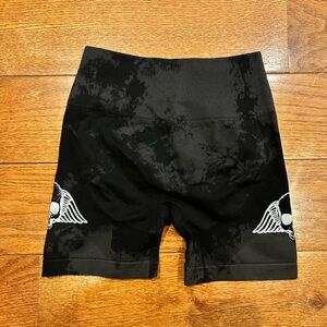 Civil Regime Black Grey Tie Dye Biker shorts size small New with tags